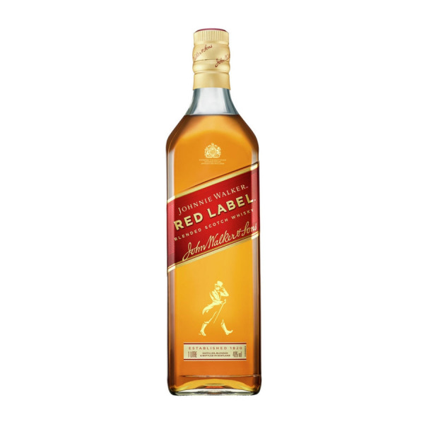 Johnnie Walker - Red Label 1L - Blended Malt Whiskey Bottle