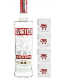 Tovaritch Vodka + 4 Shots Free (1L)