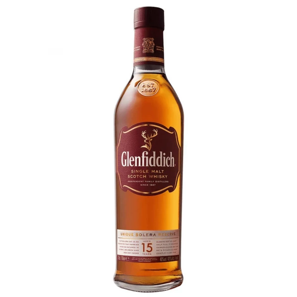 Glenfiddich Solero Reserve-  Single Malt 15YO 70 cl - Single Malt Whiskey Bottle